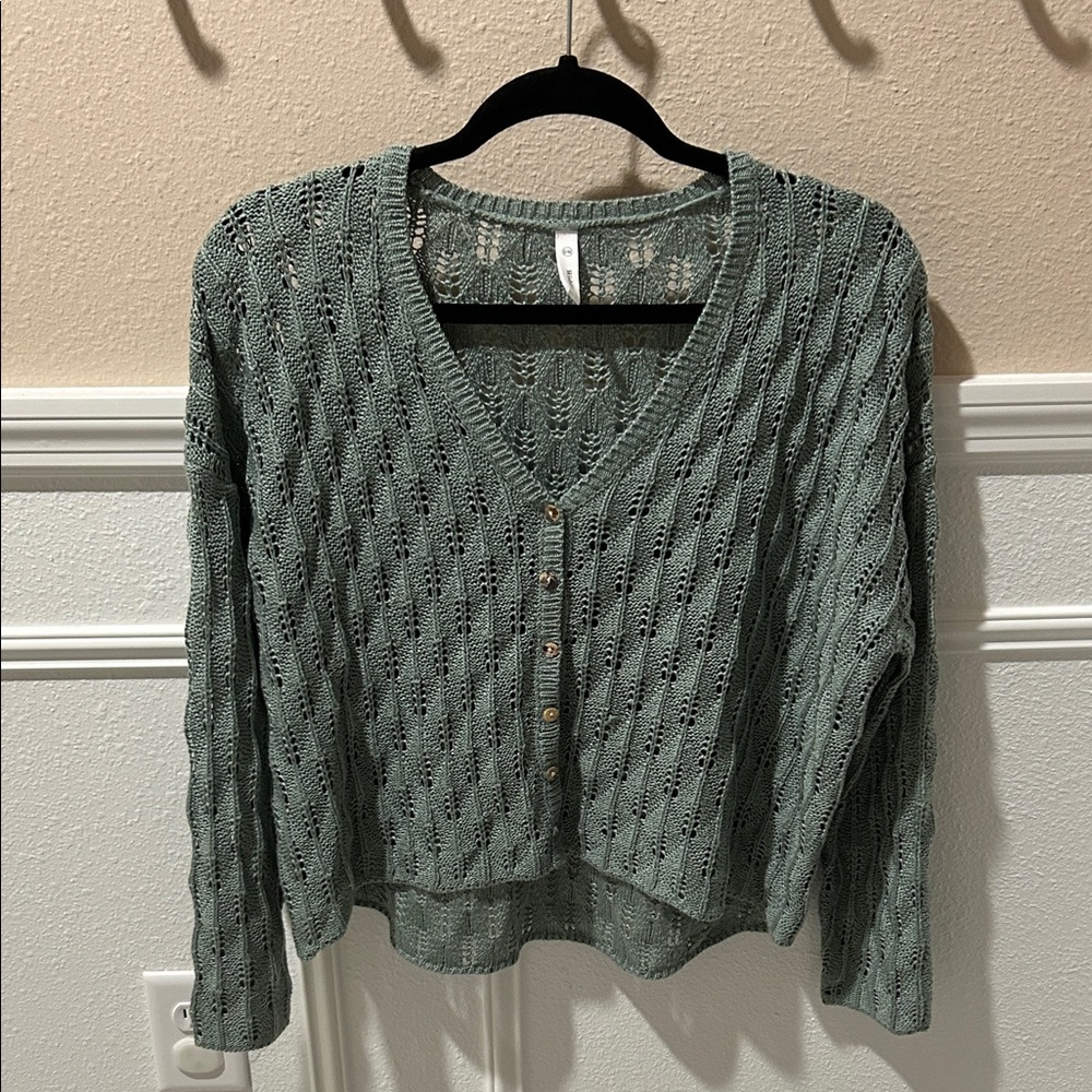 Sage Crochet Women's Sweater